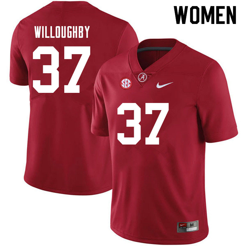 Alabama Crimson Tide Women's Sam Willoughby #37 Crimson NCAA Nike Authentic Stitched 2021 College Football Jersey WS16N86KA